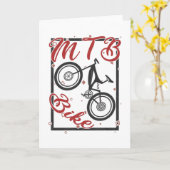 Mountainbike Bike Rad Geschenk Karte (Gelbe Blume)