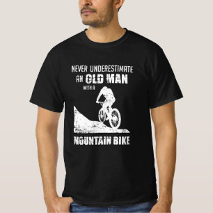 Mountainbike Biken Unterschätze Geschenk T-Shirt