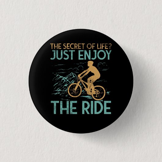 Mountainbike Biker Button (Vorderseite)