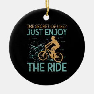 Mountainbike Biker Keramik Ornament