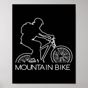 Mountainbike Bmx Coole Biker Geschenk Radfahren To Poster