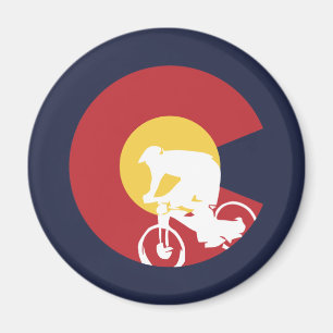 Mountainbike Colorado Magnet