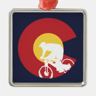 Mountainbike Colorado Ornament Aus Metall