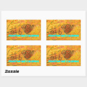 Mountainbike Colorado Rechteckiger Aufkleber (Blatt)