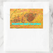 Mountainbike Colorado Rechteckiger Aufkleber (Tasche)