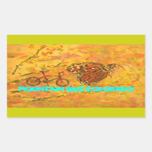 Mountainbike Colorado Rechteckiger Aufkleber