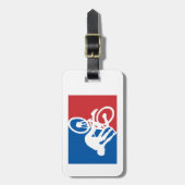 Mountainbike Crash Alles Sterne Gepäckanhänger (Vorderseite vertikal)