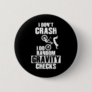 Mountainbike-Crash - Lustige MTB-Gravitationsprüfu Button