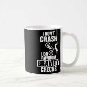 Mountainbike-Crash - Lustige MTB-Gravitationsprüfu Kaffeetasse