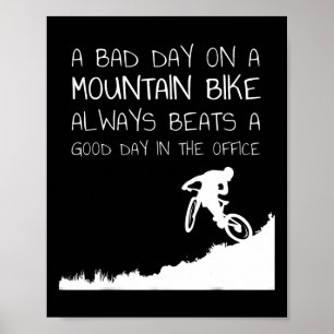 Mountainbike-Cycling-Jersey und Fahrrad-T-Shirt Poster