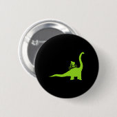 Mountainbike Dinosaur MTB Biker Radfahrer Button (Vorne & Hinten)
