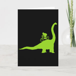 Mountainbike-Dinosaurier-MTB-Radfahrer Cyclist  Karte