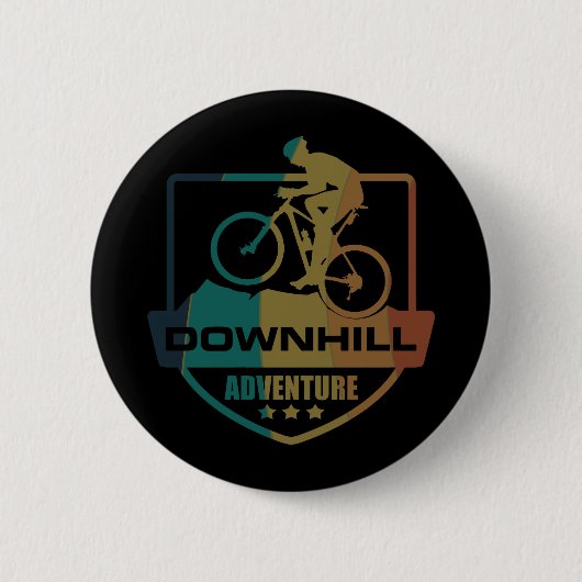 Mountainbike Downhill Button (Vorderseite)