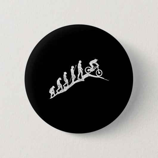 Mountainbike Downhill Evolution Mtb Radfahren Lust Button (Vorderseite)