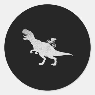 Mountainbike Downhill-Fahrrad Cyclist T-Rex Radfah Runder Aufkleber