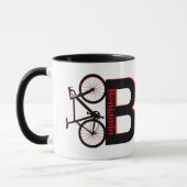 Mountainbike, Downhill, Fahrrad Tasse (Links)