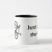 Mountainbike, Downhill, Fahrrad Tasse (Zentrum)