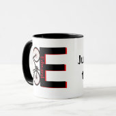 Mountainbike, Downhill, Fahrrad Tasse (Vorderseite Links)