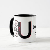 Mountainbike, Downhill, Fahrrad Tasse (Vorderseite Links)