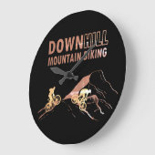 Mountainbike Downhill Große Wanduhr (Winkel)