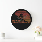 Mountainbike Downhill Große Wanduhr (Zuhause)