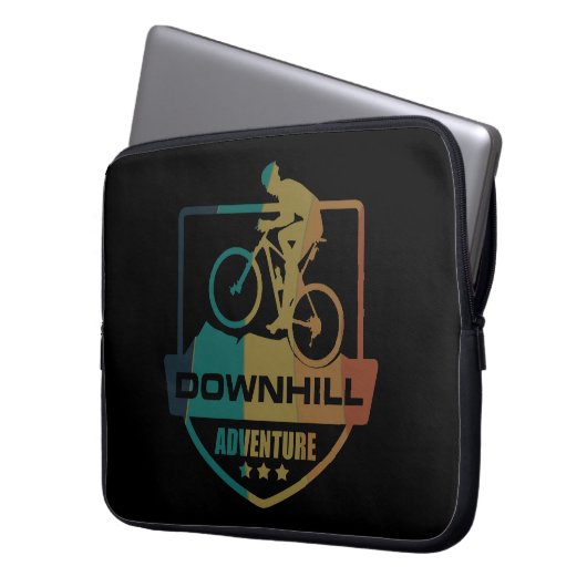 Mountainbike Downhill Laptopschutzhülle (Vorderseite Links)