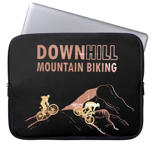 Mountainbike Downhill Laptopschutzhülle (Vorderseite)