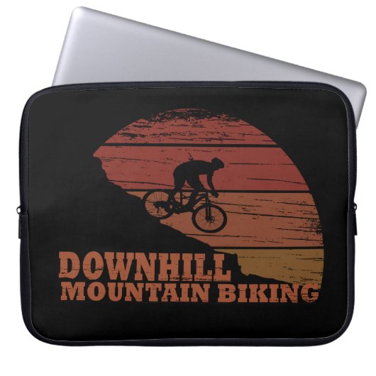 Mountainbike Downhill Laptopschutzhülle (Vorderseite)