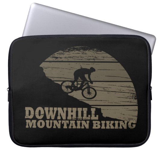 Mountainbike Downhill Laptopschutzhülle (Vorderseite)