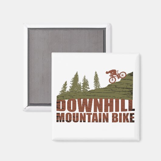 Mountainbike Downhill Magnet (Vorderseite/Rückseite)