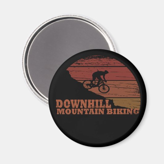 Mountainbike Downhill Magnet (Vorderseite/Rückseite)