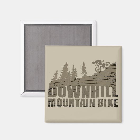 Mountainbike Downhill Magnet (Vorderseite/Rückseite)