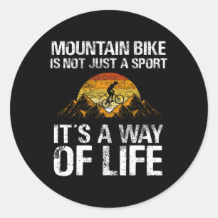 Mountainbike Downhill - Mountainbiken Mtb Runder Aufkleber