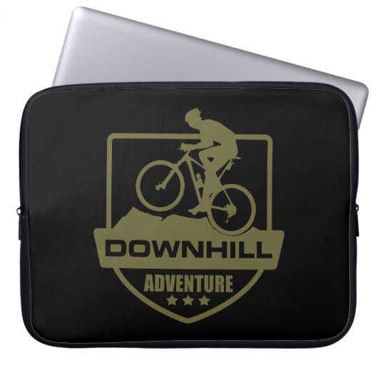 Mountainbike Downhill mtb Laptopschutzhülle (Vorderseite)