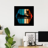 Mountainbike Downhill mtb Poster (Heimbüro)