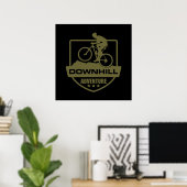 Mountainbike Downhill mtb Poster (Heimbüro)