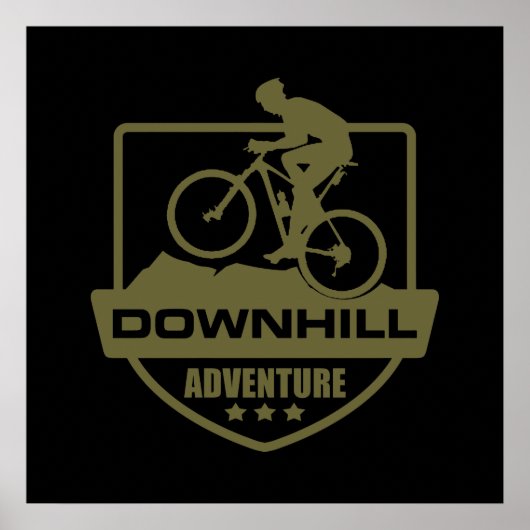 Mountainbike Downhill mtb Poster (Vorne)