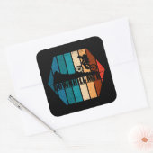 Mountainbike Downhill mtb Quadratischer Aufkleber (Umschlag)