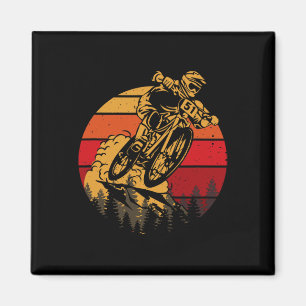 Mountainbike Downhill MTB Radfahren Radsportler Mo Magnet