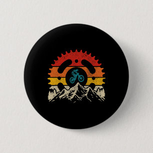 Mountainbike Downhill Mtb Vintage Mountainbiker Button
