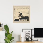 Mountainbike Downhill Poster (Heimbüro)