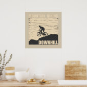 Mountainbike Downhill Poster (Küche)