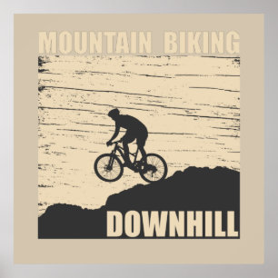 Mountainbike Downhill Poster