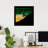Mountainbike Downhill Poster (Heimbüro)