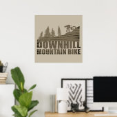 Mountainbike Downhill Poster (Heimbüro)
