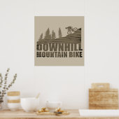 Mountainbike Downhill Poster (Küche)