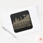 Mountainbike Downhill Quadratischer Aufkleber (Umschlag)