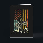 Mountainbike Downhill Retro Karte<br><div class="desc">Mountainbike-Downhill-Retro</div>