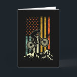 Mountainbike Downhill Retro Karte<br><div class="desc">Mountainbike-Downhill-Retro</div>