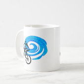 MOUNTAINBIKE-DROSSEL KAFFEETASSE (Vorderseite Links)